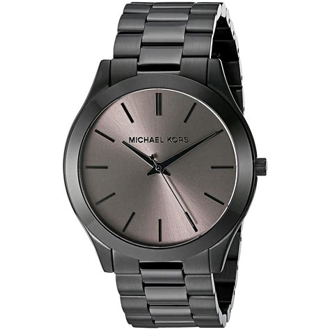 michael kors mens black watches uk|Michael Kors slim runway watch.